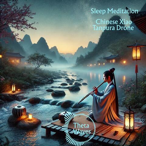 Chinese Xiao Sleep Meditation Tanpura Drone Flowing River (Theta Waves)