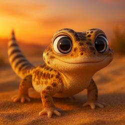 The Frog-eyed Gecko (Teratoscincus scincus) Educational Song for Kids | Nursery Rhymes