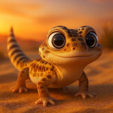 The Frog-eyed Gecko (Teratoscincus scincus) Educational Song for Kids | Nursery Rhymes