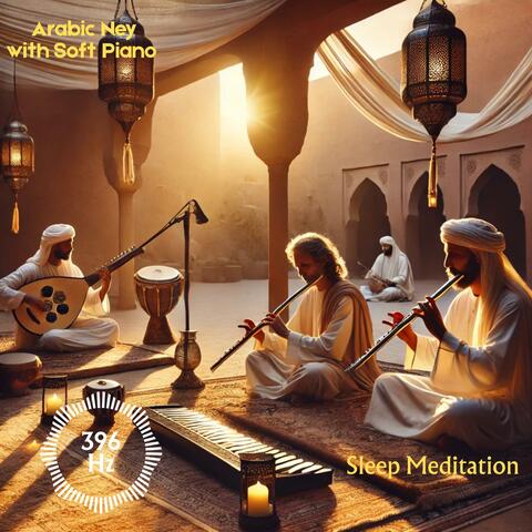 Arabic Ney Sleep Meditation Soft Piano Snowfall (396 Hz)