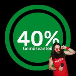 40% Gemüseanteil
