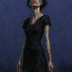 The girl in the water