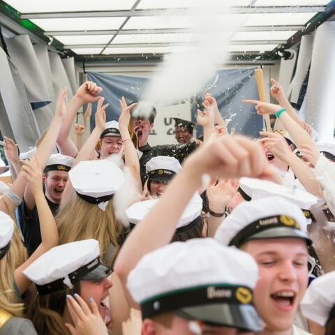 Studentflak og Russebuss (Tack och hej)