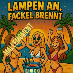 Mallemoment (Lampen an, Fackel brennt)