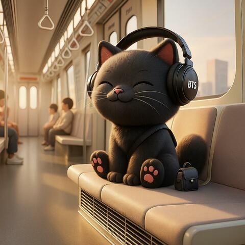 Black Cat on the Train