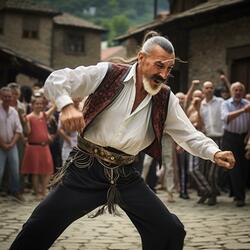 Abhazian Lezginka Dance Georgian Traditional