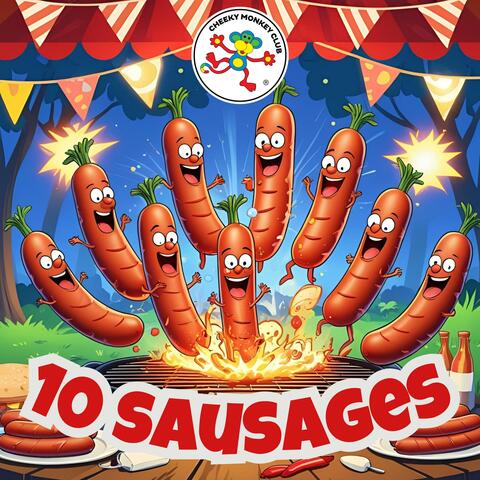 10 Sausages on the BBQ