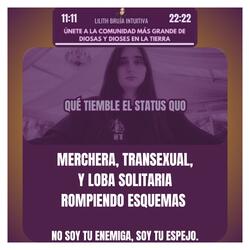 MERCHAERA, TRANSEXUAL Y LOBA SOLITARIA ROMPIENDO ESQUEMAS