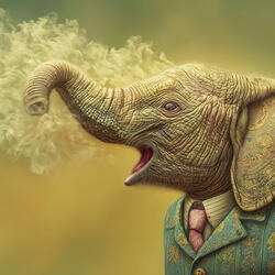 Why Elephants Sneeze (Wild Tales by a 5 Year Old)