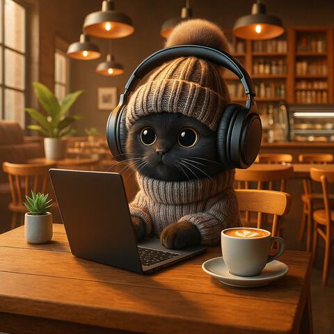 Working in a Cozy Café