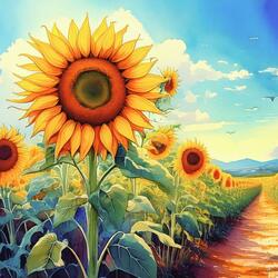 The Dream Path to the Flower Field