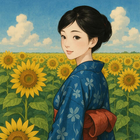 Dream of a sunflower field