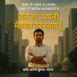 Chal Hatt Apni Mehnat Ka Khata Hoon (Desi Rap Song | Hindi Protest Anthem | Street Realism | Kavi AKG)