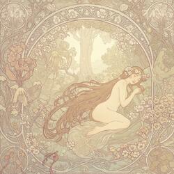 I fall asleep in the forest
