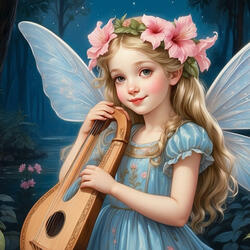 Whispers of the Night, Hibiscus Fairy’s Soft Harp for Sleep