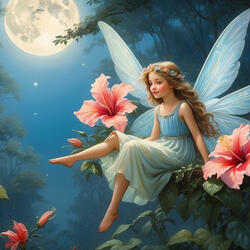 Soft Wings, Quiet Dreams, Hibiscus Fairy’s Calming Melody