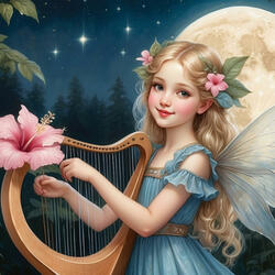 Peaceful Slumber Beneath the Stars, Hibiscus Fairy’s Flute Magic