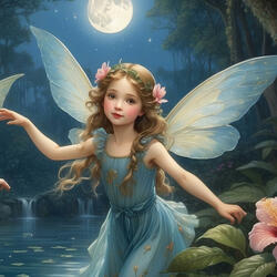 Tropical Night Whispers, Hibiscus Fairy’s Soft Piano Dream