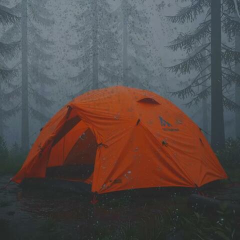Relaxing Tent Rain (non-stop rain on your tent in the woods)