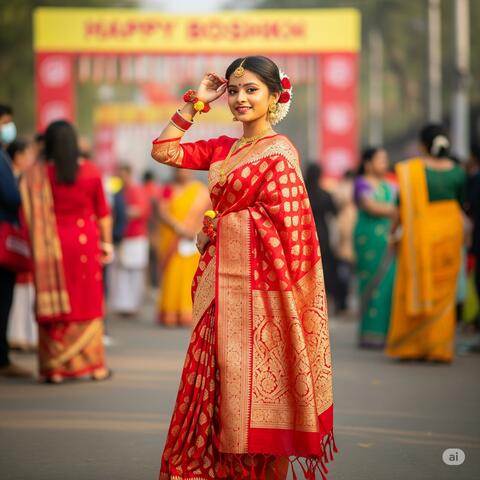 Pohela Boishakhe Anonde Joydhoni (Original Version)