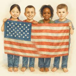 STAND UP FOR THE FLAG OF AMERICA