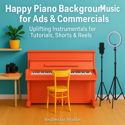 Happy Piano Background Music for Ads & Commercials | Uplifting Instrumentals for Tutorials, Shorts & Reels