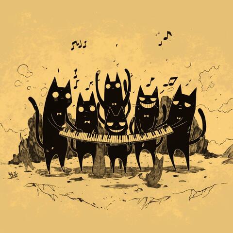Stray Black Cats Piano & Deep Bass Night