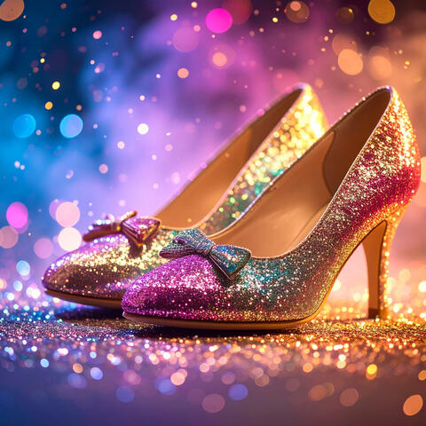 Glittrande Skor