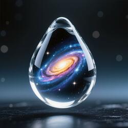 Galaxy in a Water Drop