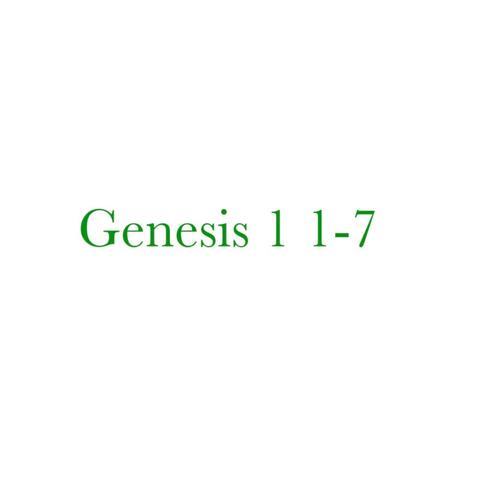 Genesis 1 1-7 (Radio Edit)