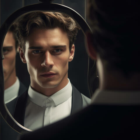 Strange man in the Mirror