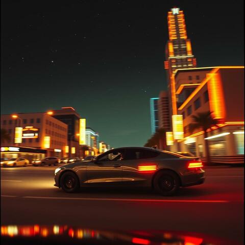 Driving Through The City At Night