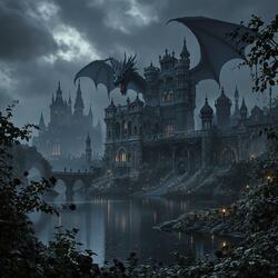 Gothic Dark water Castle