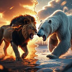 King of the Jungle vs Arctic Assassin" Lion vs Polar Bear Full Rap
