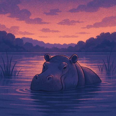 Bathing Hippo