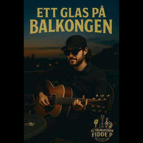 Ett glas på balkongen