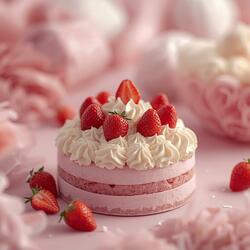 Strawberry Whip Cake