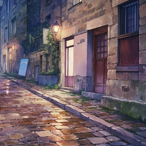 Chill Lofi | Night Café Walk with Rain