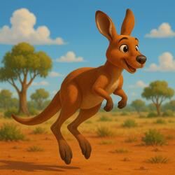 The Red Kangaroo (Osphranter rufus) Educational Song for Kids | Nursery Rhymes