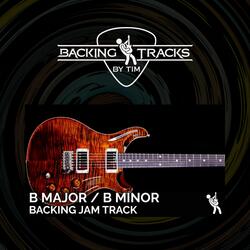 Epic Dramatic Melodic Rock Guitar Backing Track Jam in B Major / B Minor | 120 BPM