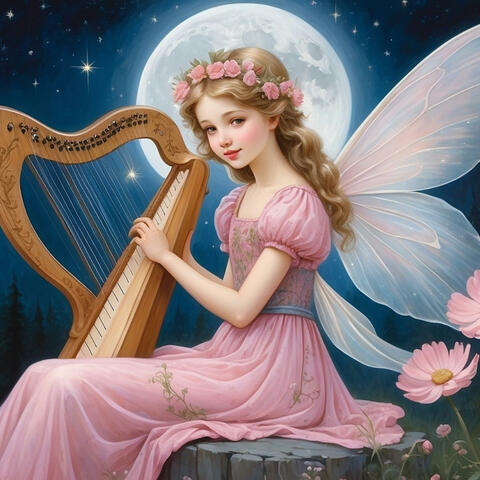 Starlit Cosmos Whispers, Ambient Harp & Flute for Healing Sleep