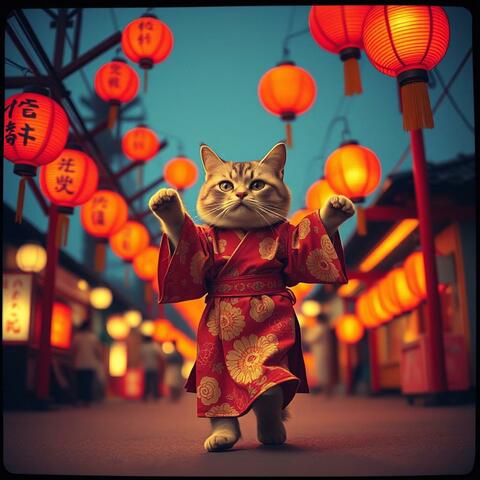 お盆仕事ねこ