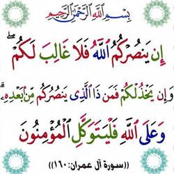 سبحان الله _ قال تعالى إن ينصركم الله فلا غالب لكم ...