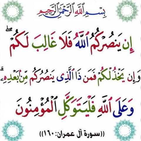 سبحان الله _ قال تعالى إن ينصركم الله فلا غالب لكم ...