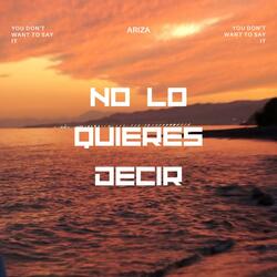 NO LO QUIERES DECIR