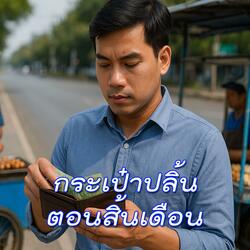 กระเป๋าปลิ้นตอนสิ้นเดือน