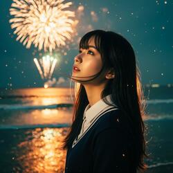 夜空に咲いた恋