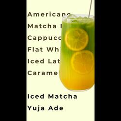iced matcha yuja ade