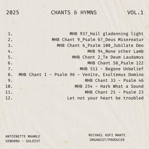 Chants and Hymns., Vol. 1