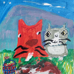 Gopher George Meets Quartz the Kitten